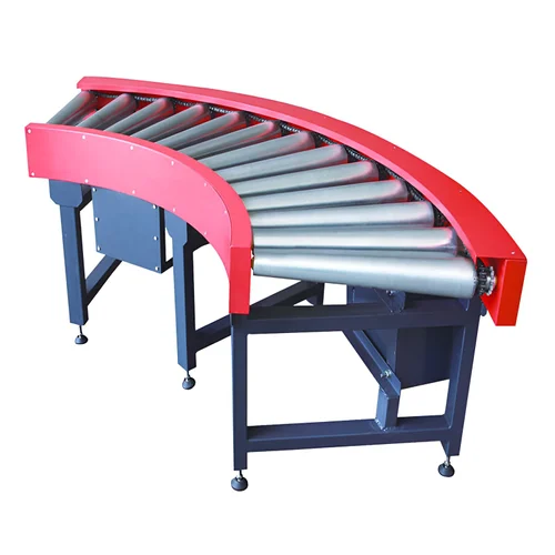 Curved Roller Conveyor System